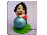 Bonequinha de Pilates pequena
